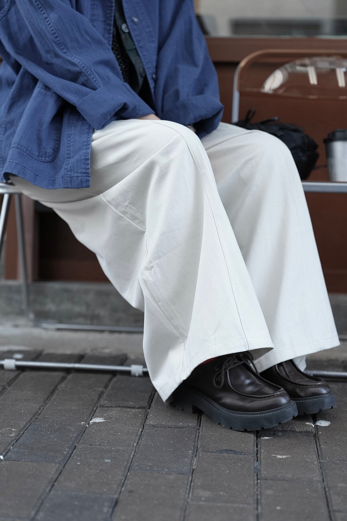 MB067 SANDED TWILL PANTS WITH BELT
