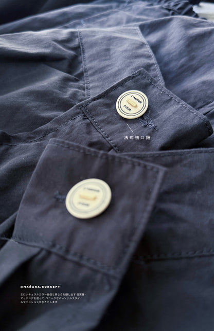 MZ626 SHIRT LAYERED STAND BLOUSON
