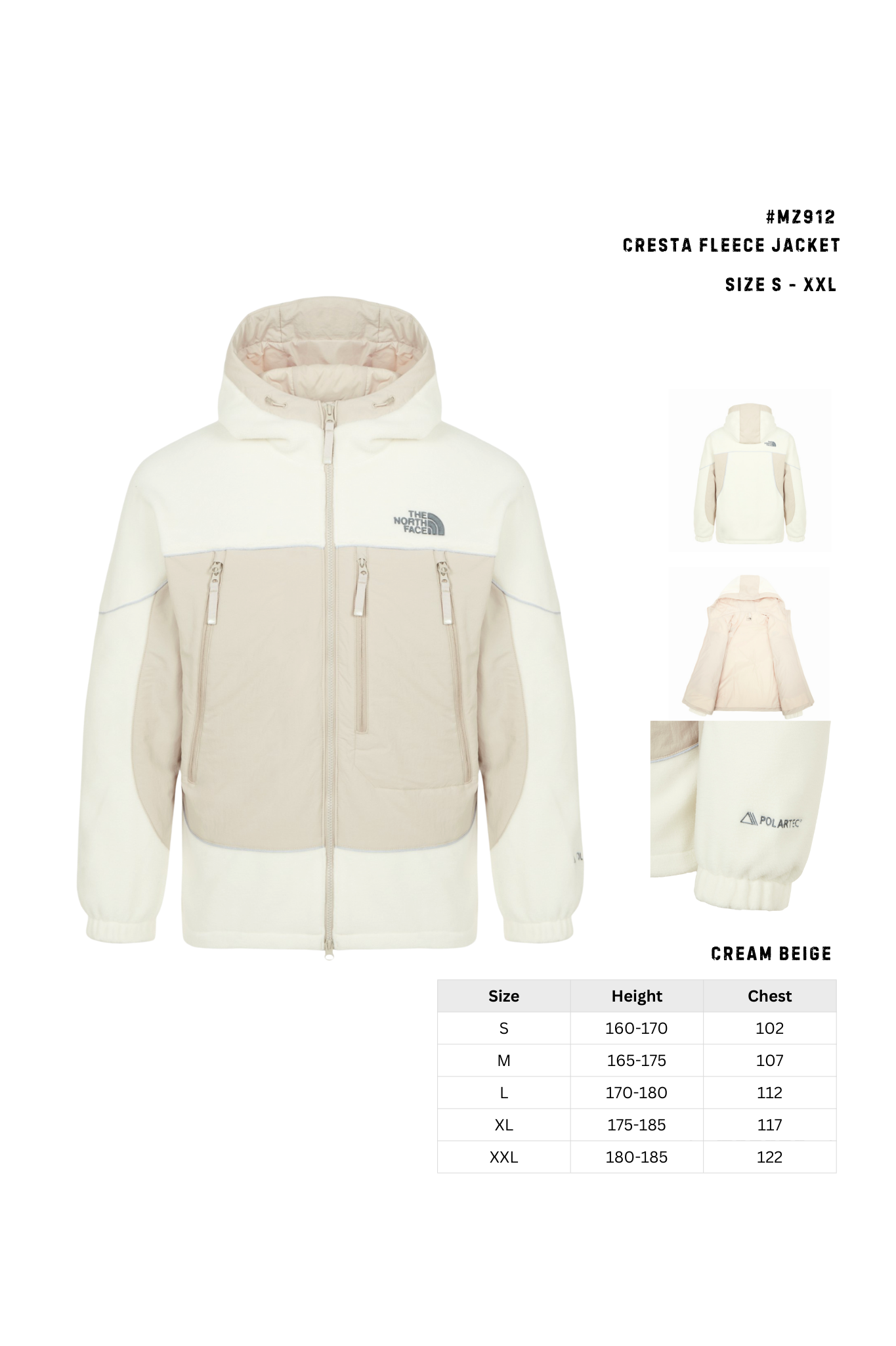 MZ912 - THE NORTH FACE - CRESTA FLEECE JACKET