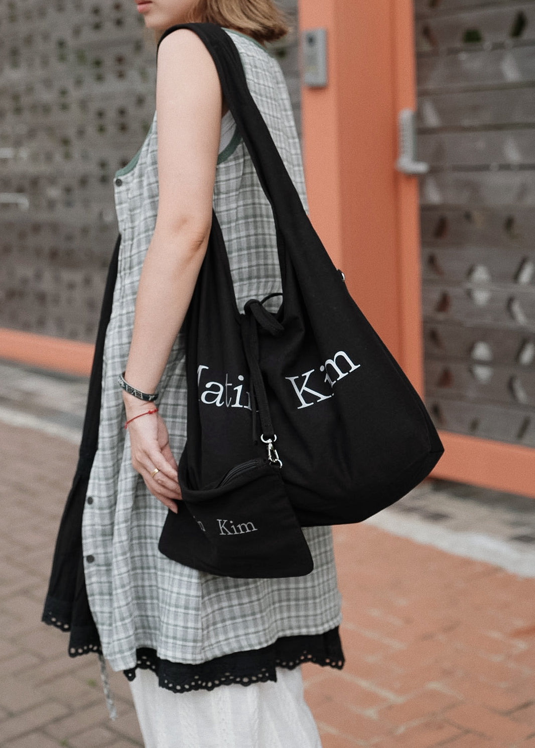 MATIN KIM - LOGO POINT ROUND ECOBAG