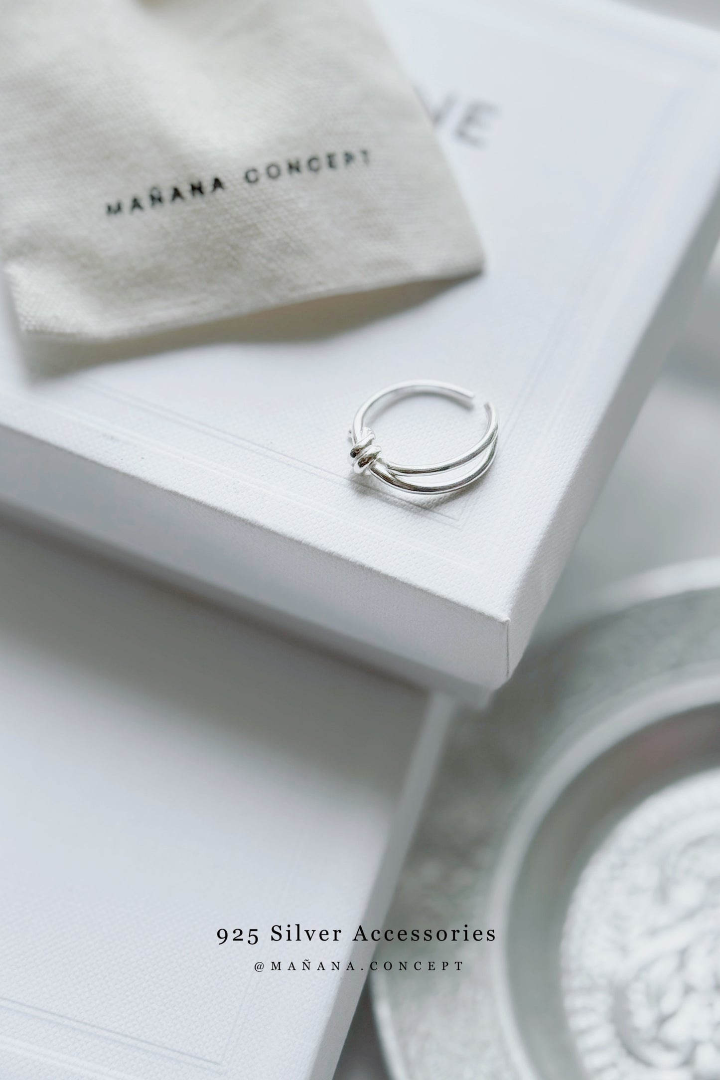 MZ830 SILVER 925 KNOT RING