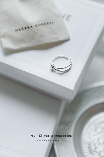 MZ830 SILVER 925 KNOT RING