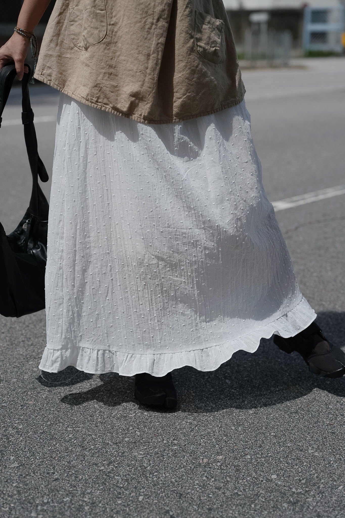 MB019 SHEER DOT SKIRT