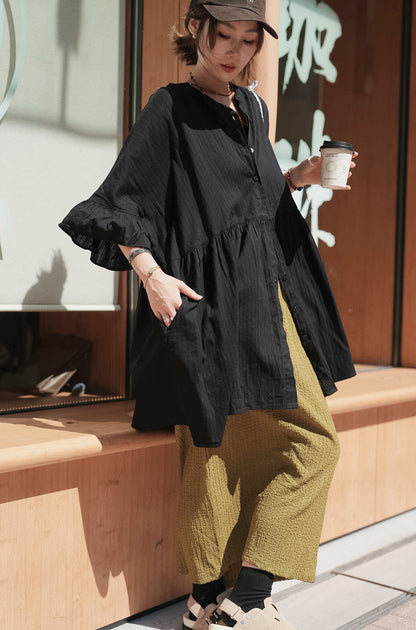 CB134 DOBBY STRIPE SHIRT BLOUSE