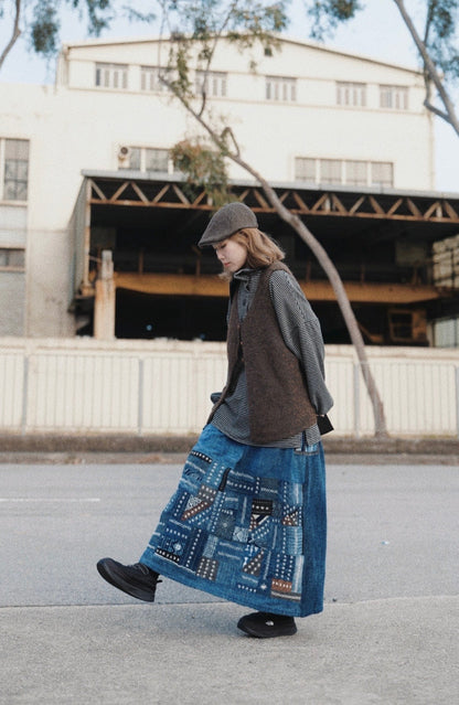 MZ919 WOOL SPLIT VEST TOP