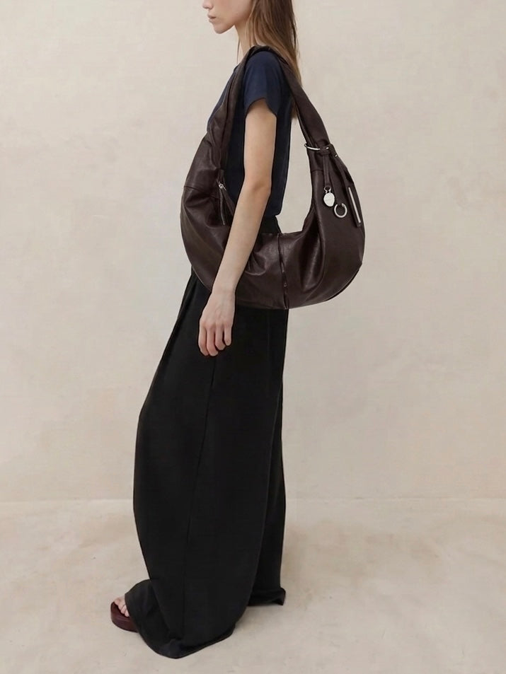 MATIN KIM TWIST HANDLE HOBO BAG