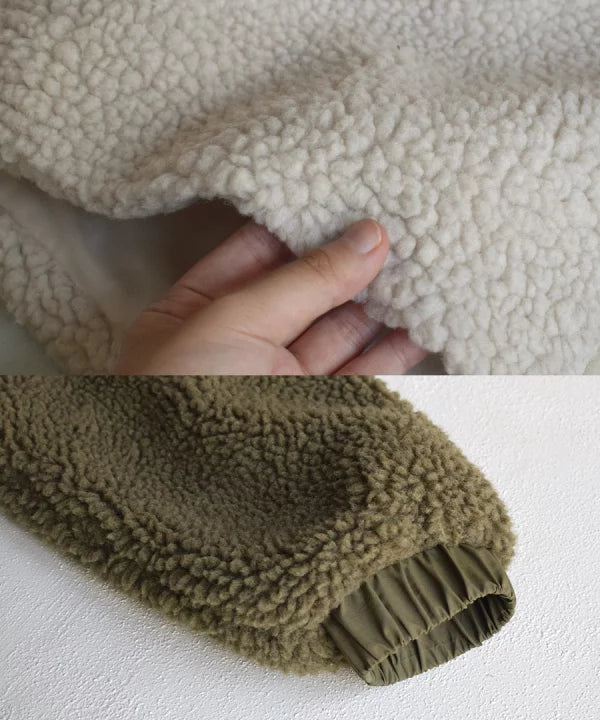 NA424 BOA FLEECE HALF COAT
