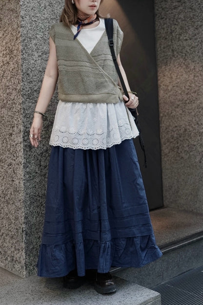CB106 PLEATED FLARE SKIRT