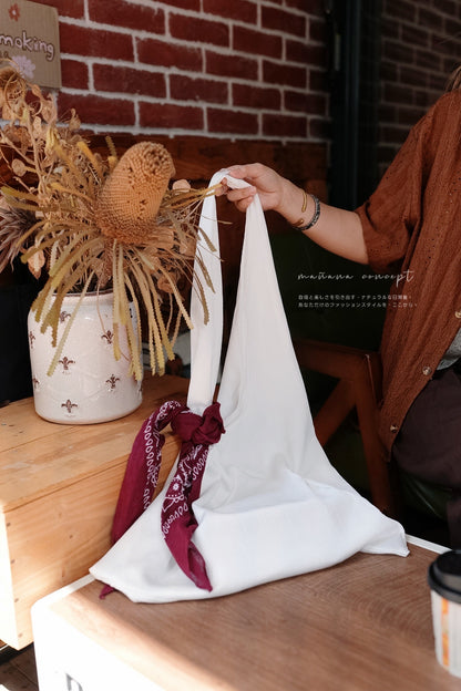 MB038 PLEATED SCARF TOTE BAG