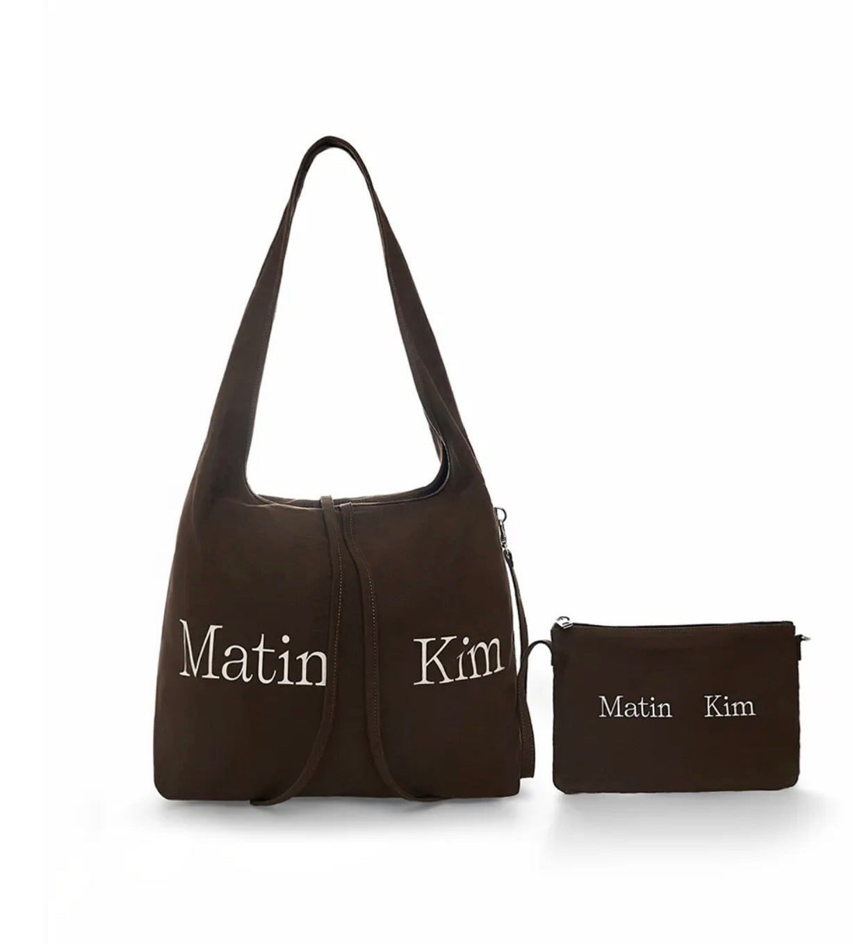 MATIN KIM - LOGO POINT ROUND ECOBAG