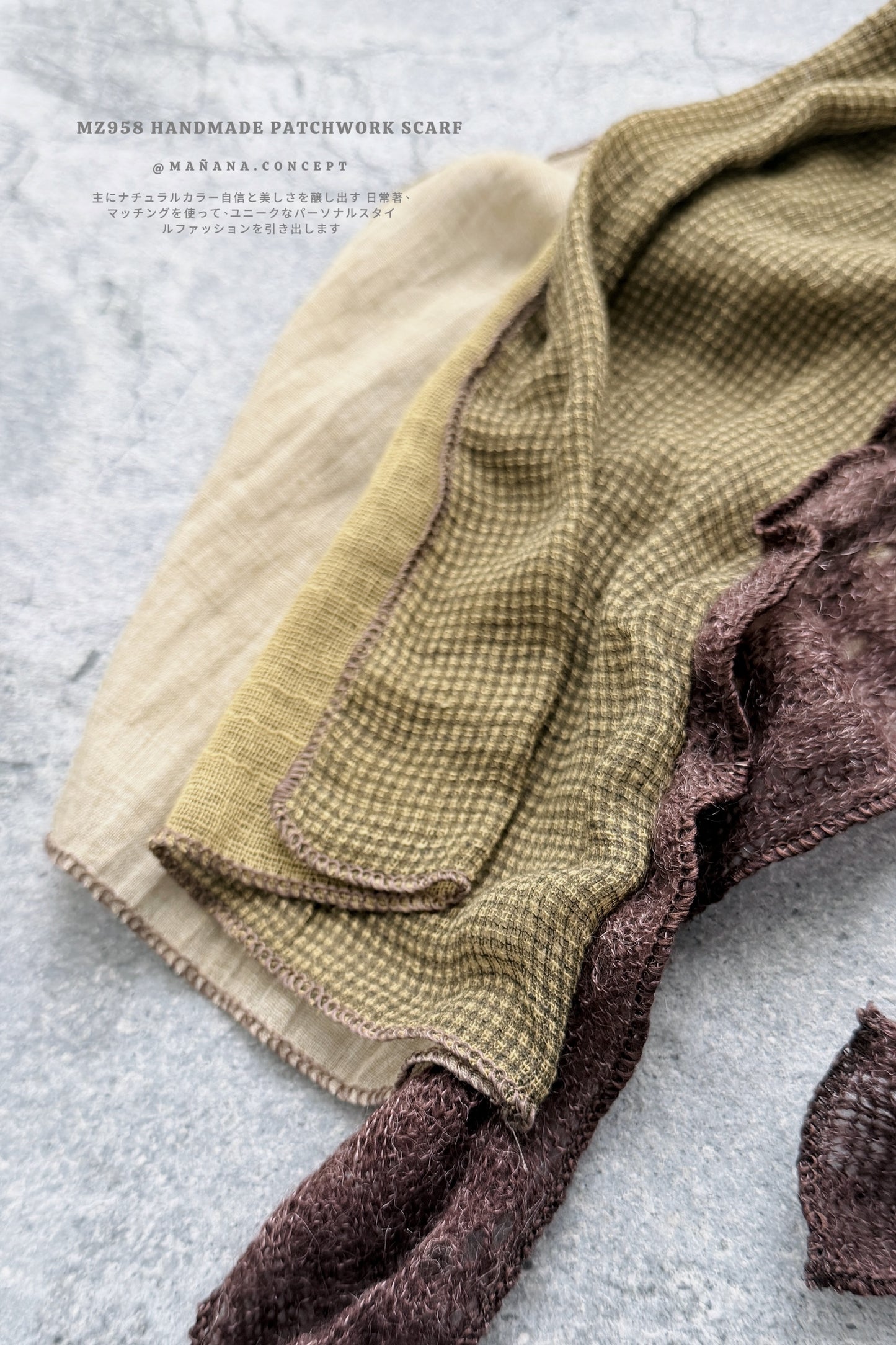 MZ958 HANDMADE PATCHWORK SCARF