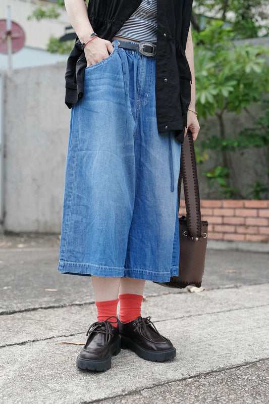 CB123 LIGHT WEIGHT RELAXED FIT BERMUDA DENIM SHORTS