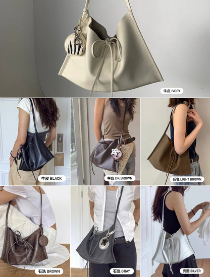 MB017 HANDMADE LEATHER FLAT CROSS BAG (斜孭+單肩款）