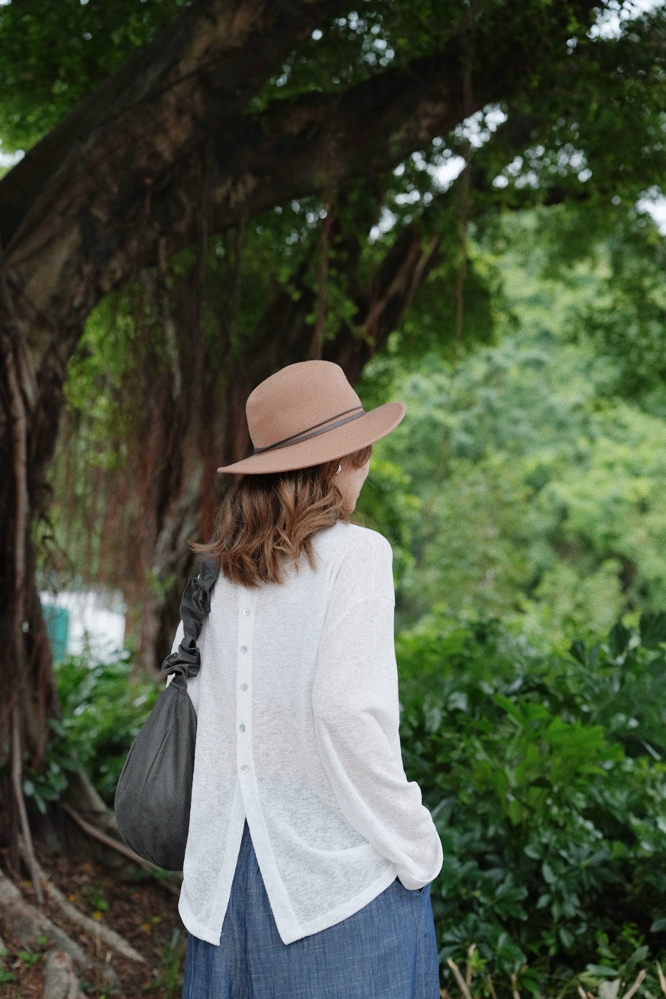 MZ840 2WAY SPLIT KNIT TOP