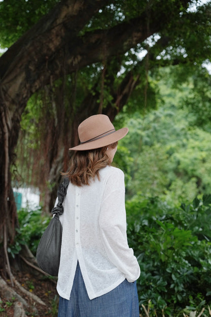 MZ840 2WAY SPLIT KNIT TOP
