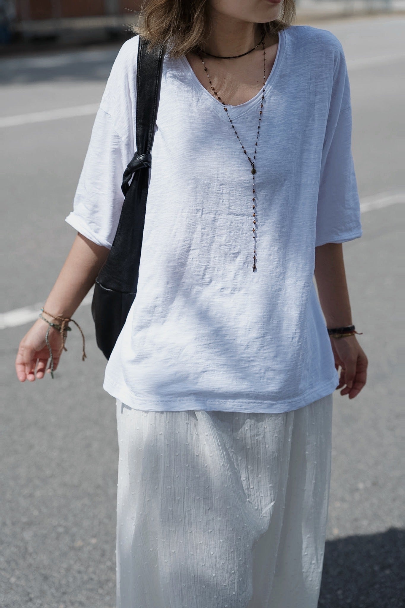 MB015 HANDMADE LAMBSKIN CROISSANT HOBO BAG