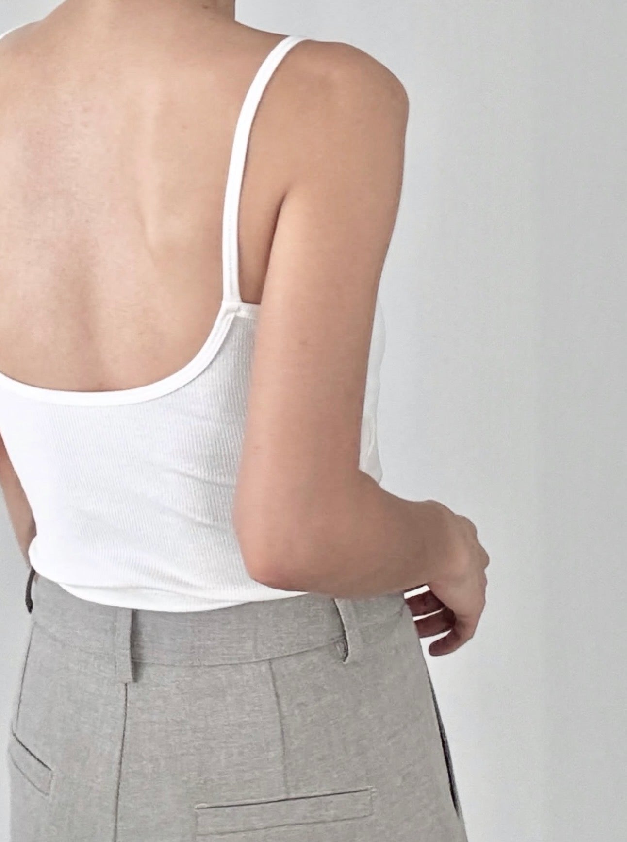 MB008 RIBBED PADDED TOP