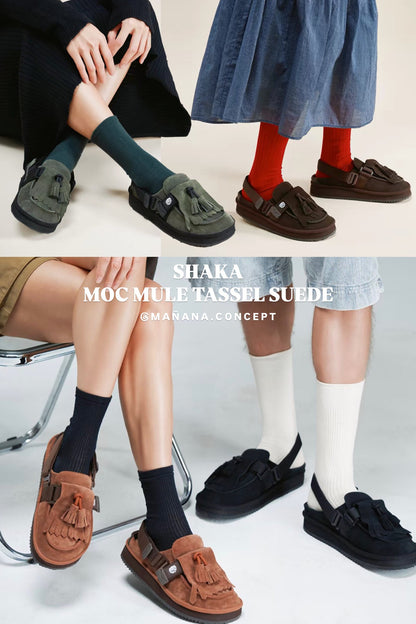 ❗️🔔限時中❗️SHAKA - MOC MULE TASSEL SUEDE