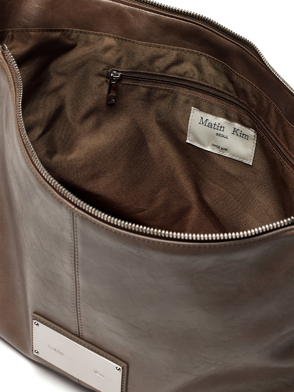 ❗️斷貨王❗️MATIN KIM SIDE ZIPPER SHOULDER BAG - BLACK/GREY/DK BROWN