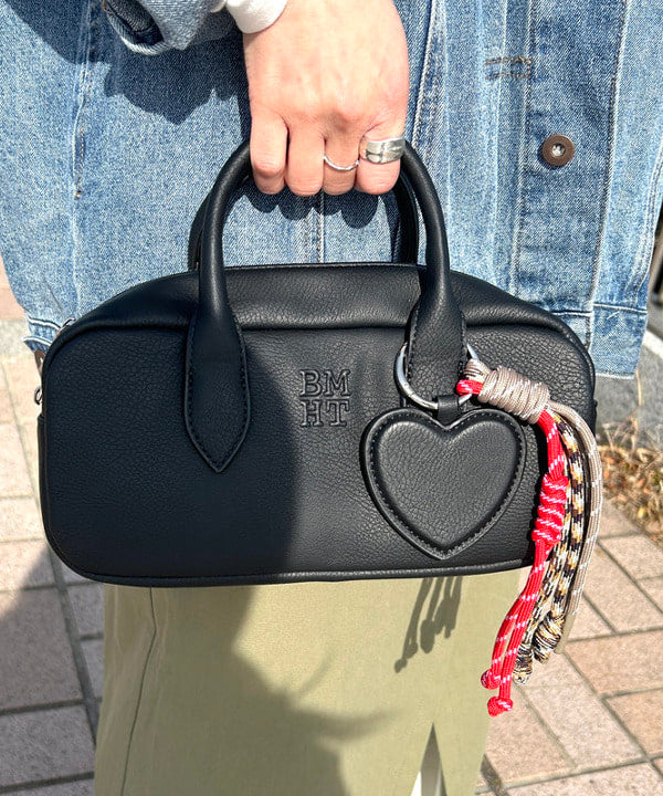 BEAMS HEART BOSTON BAG WITH CHARM