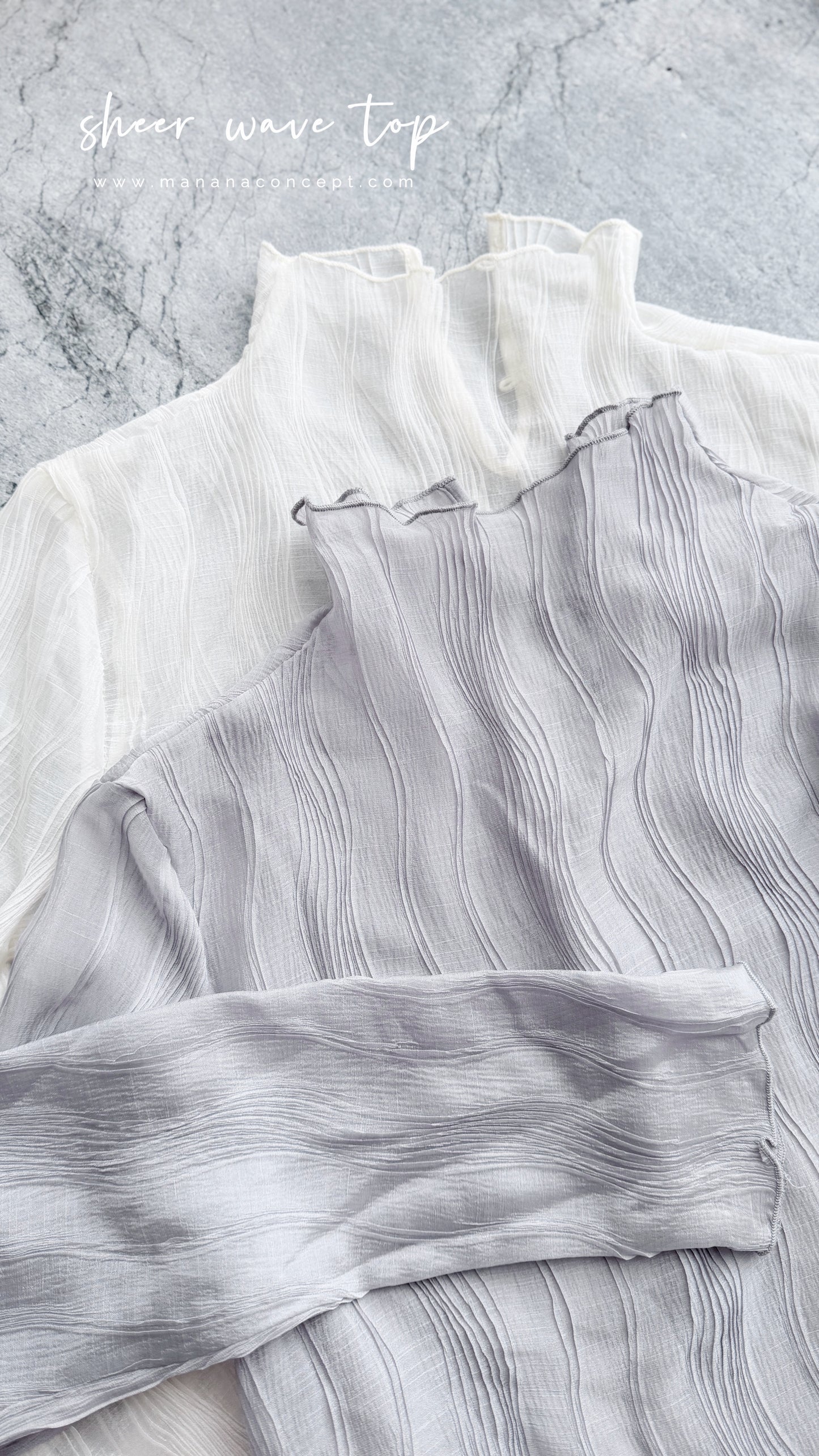 MZ976 SHEER WAVE TOP