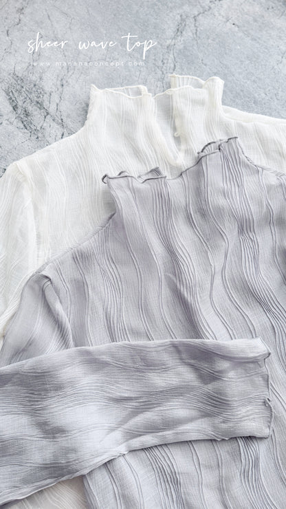 MZ976 SHEER WAVE TOP