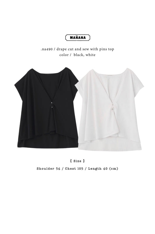 NA490 DRAPE CUT AND SEW WITH PINS TOP