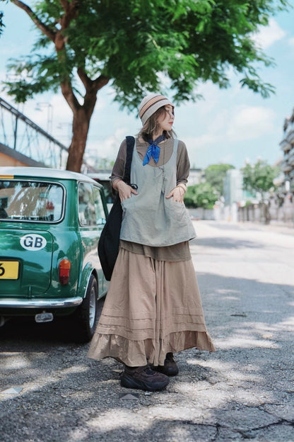 MB021 LINEN LONG TEE【 2件減-$20, 4件減-$50 】