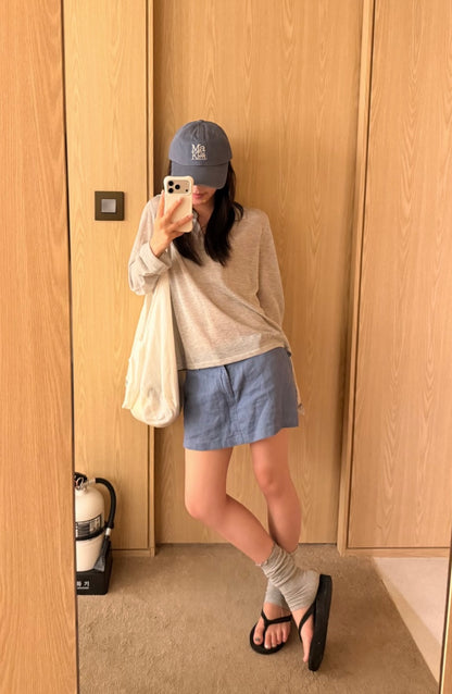 MATIN KIM BLOCK LOGO BALL CAP / 4 colors