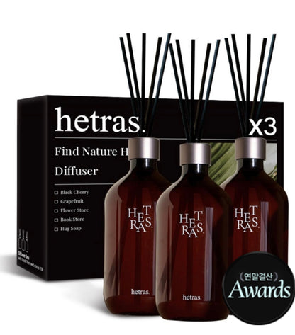 HETRAS. 高級擴香瓶 Premium Diffuser 500ml 2組