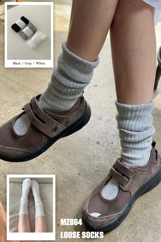 MZ864 LOOSE SOCKS 【2件-$10, 3件-$20】