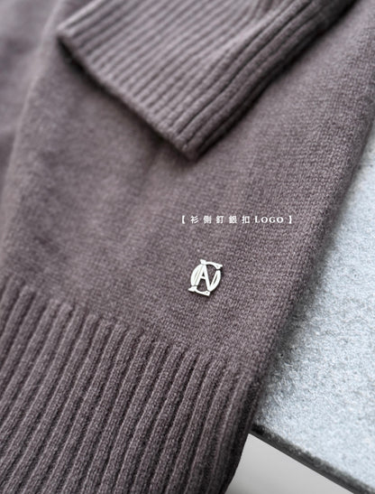 MZ885 100% WOOL BOTTLE NECK PULLOVER