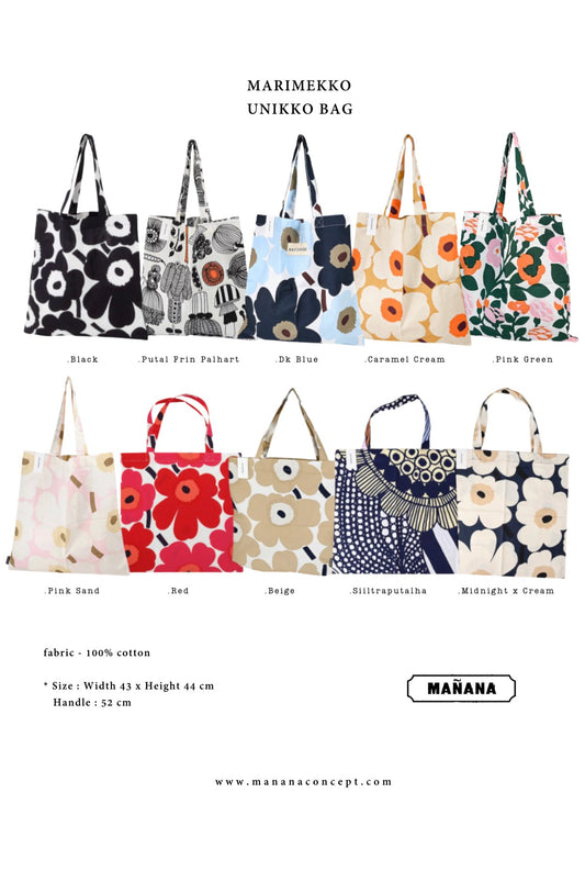 MARIMEKKO - UNIKKO BAG 43X44CM
