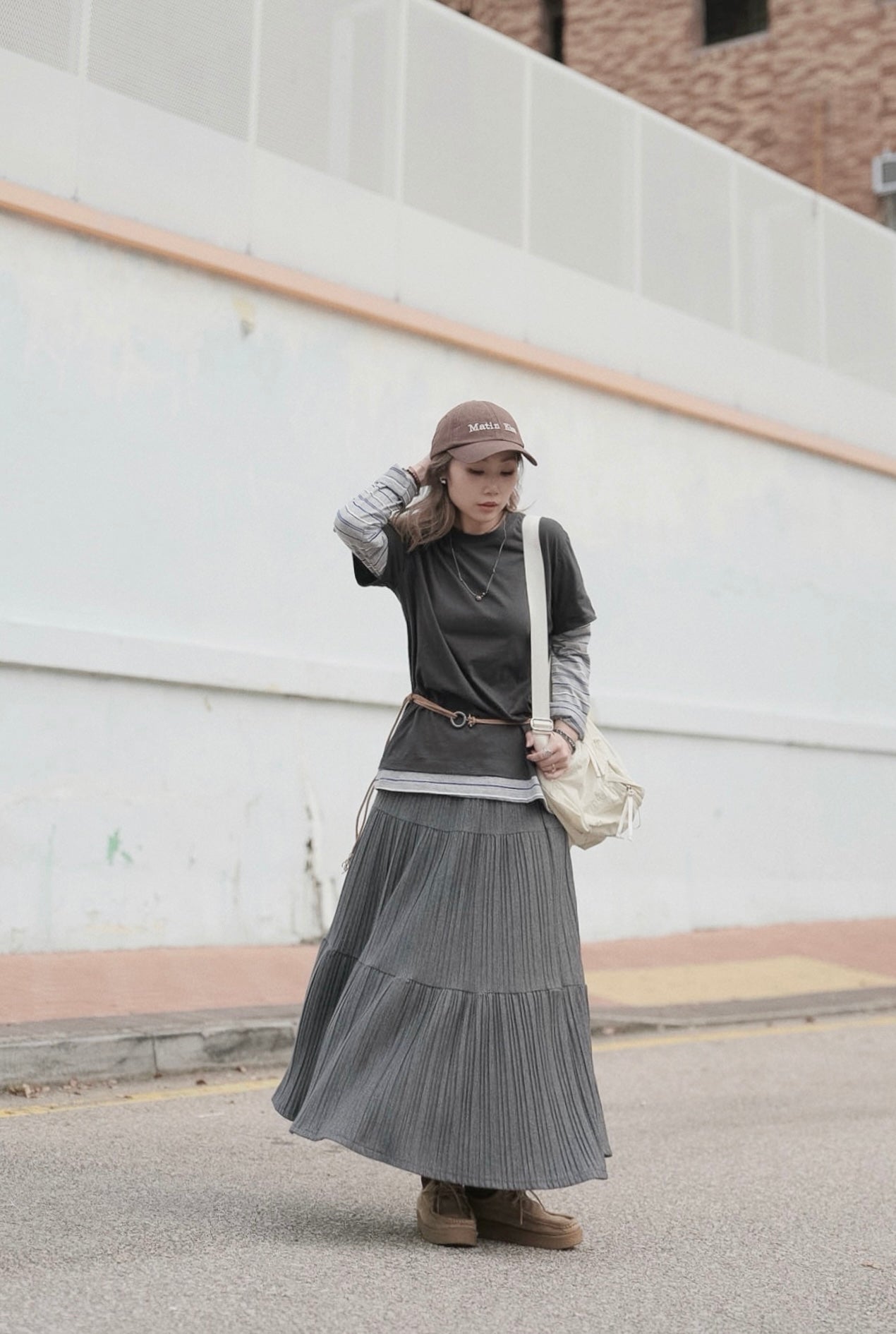 MZ979 LAYERED SLEEVE TEE
