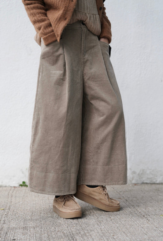 MZ898 CORDUROY WIDE LEG PANTS