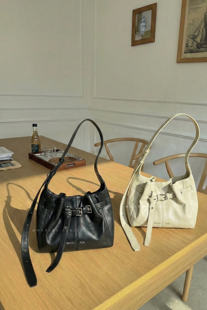 MATIN KIM BELTED VOLUNN BUCKET BAG