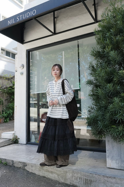 CA905 EMBROIDERED LACE SKIRT