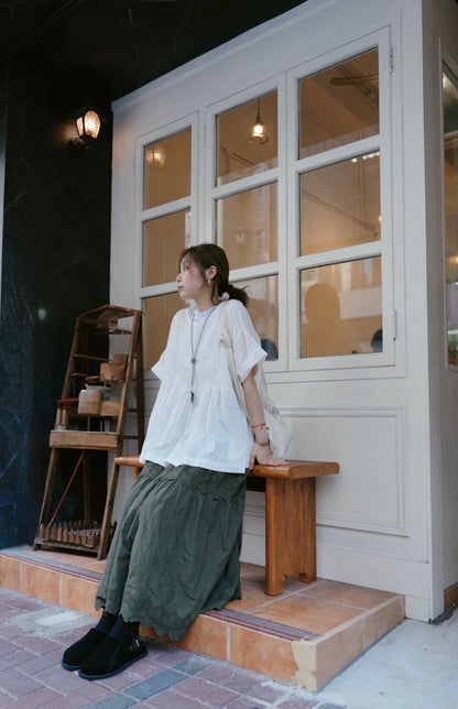 CA904 PINTUCK BLOUSE