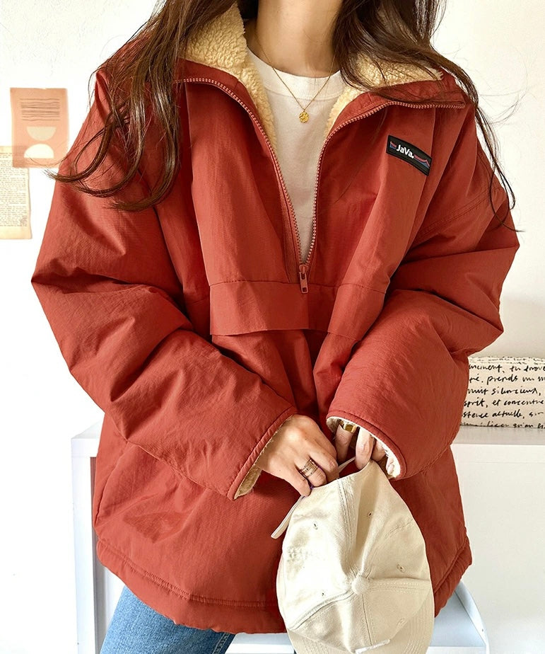 NA460 REVERSIBLE HALF ZIP BOA BLOUSON