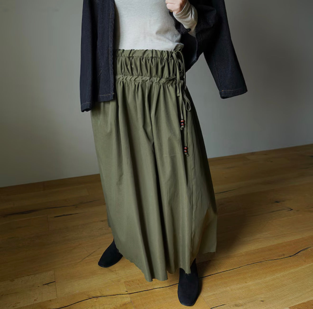 MZ947 DOUBLE GATHERED SKIRT