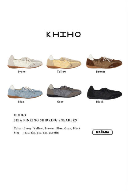KHIHO SKIA PINKING SHIRRING SNEAKERS