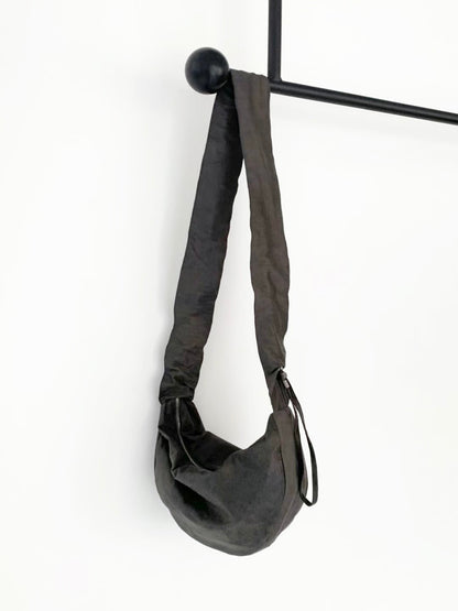MZ820 RUCHED SUEDE HOBO BAG