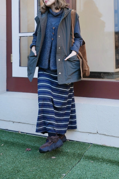 MZ919 WOOL SPLIT VEST TOP