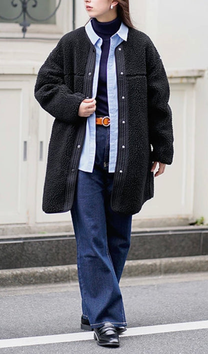 NA424 BOA FLEECE HALF COAT