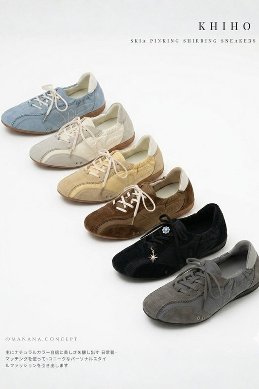 KHIHO SKIA PINKING SHIRRING SNEAKERS