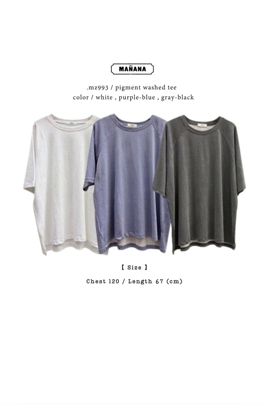 MZ993 PIGMENT WASHED TEE