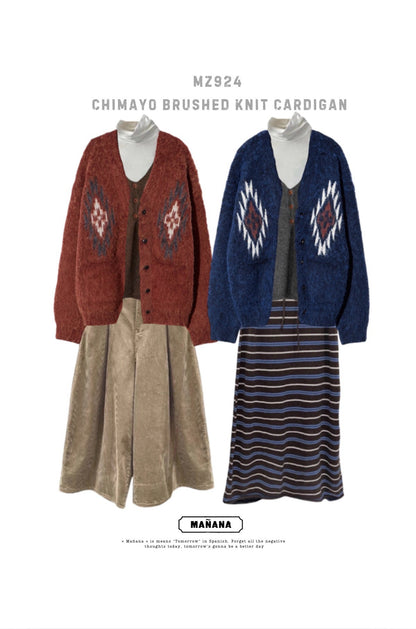 MZ924 KND CHIMAYO BRUSHED KNIT CARDIGAN