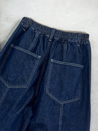 CA913 / STITCHED STRIPE DENIM JEANS