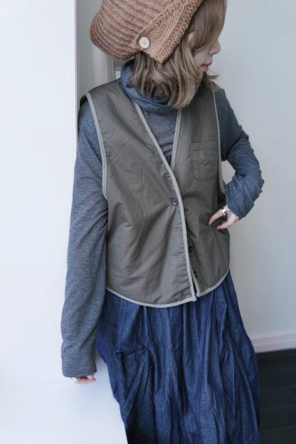 MZ941 2WAY FLEECE VEST