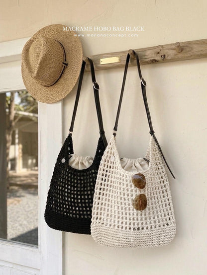 MARITHÉ FRANҪOIS GIRBAUD - MACRAME HOBO BAG 【📣7折中】